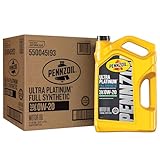 Pennzoil Ultra Platinum Full Synthetic 0W-20 Motor Oil, 5 Quart (3 Pack)