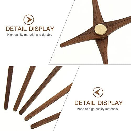 Vicasky 5 Sets Wood Clock Movements Diy Large Clock Hands Needles Clock Repair Kit Wooden Clock Mechanism Accessories #TOP3