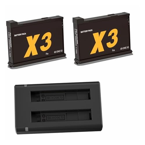 Batería One X3 de 2000mAh y cargador doble para cámara de acción Insta360