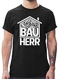 Ein freches Motiv passend zum Hausbau gesucht? Mit Pinsel und Säge überzeugt der Aufdruck zum Thema Handwerk in vollem Umfang