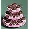 BLISSUR Cupcake-Ständer 3-stöckig – Silber, Aus Karton, Für 12–20 Cupcakes, Höhe 32,5 Cm, Leicht Montierbar