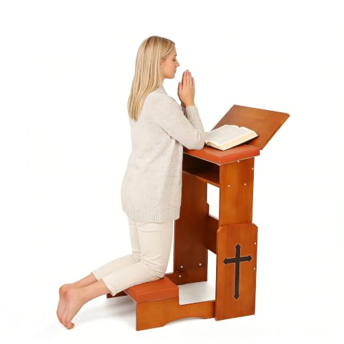 Foldable Prayer Kneeler with Book Rest