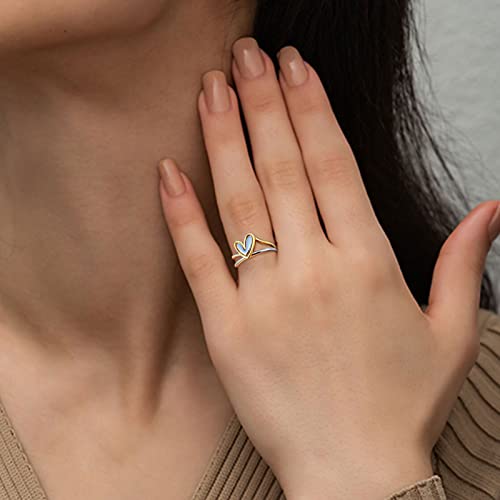 2023 New Heart Shaped Ring For Her Self Love Ring, Women's Fashion Exquisite Rings Creative Rings Personality Jewelry Birthday Mother's Day Valentines Day Gift For Women And Girls #TOP5