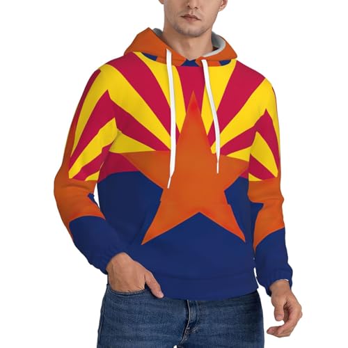 Pull à manches longues Arizona State Flag idéal pour un usage quotidien décontracté