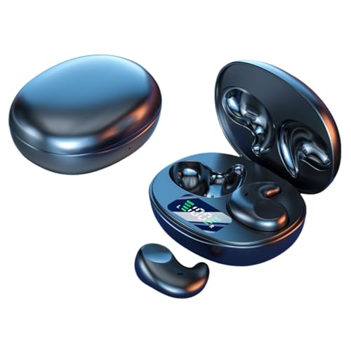PUSOKEI Uśp Słuchawki do Podkładów Bocznych, Słuchawki Bluetooth 5.4 Bezprzewodowe Wkładki do Spania, Anulowanie Szumów i Kierunki, Cyfrowy Wyświetlacz Zasilania Baterii