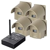 1/2 Mile Hosmart Rechargable Driveway Alarm Wireless Sensor System & Driveway Sensor Alert System Weatherproof Security Outdoor Motion Sensor & Detector