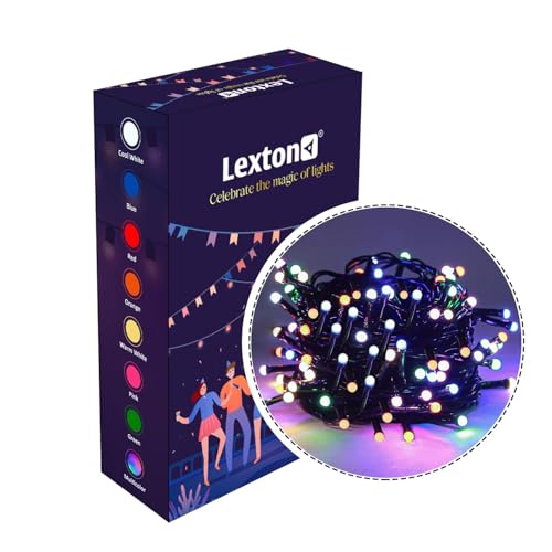Image of Lexton 40 LED Power Pixel Serial String /Fairy Light | Plug Sourced | Suitable for Home & Outdoor Decoration, Diwali, Christmas, Ramadan, Wedding, Party, Festival (Pack of 1, Multicolor)