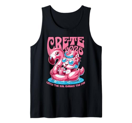 Creta 2026! Vacaciones a Juego en Las Islas Griegas Camiseta sin Mangas