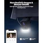 PEEIPM Security Cameras Wireless Outdoor: Solar Power Cameras for Home Security WiFi Battery Seguridad Camara System Kit Surveillance Monitor with Motion Sensor Flood Light Alarm & Color Night Vision - Image 3
