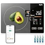 Diyife Smart Food Scales Calorie Counting, [TFT Colorful Display] Kitchen Scales with APP, 25 Nutrients Tracking, Stainless Steel, 5 Units, Nutrition Scales for Baking, Weight Loss, 5000g Capacity