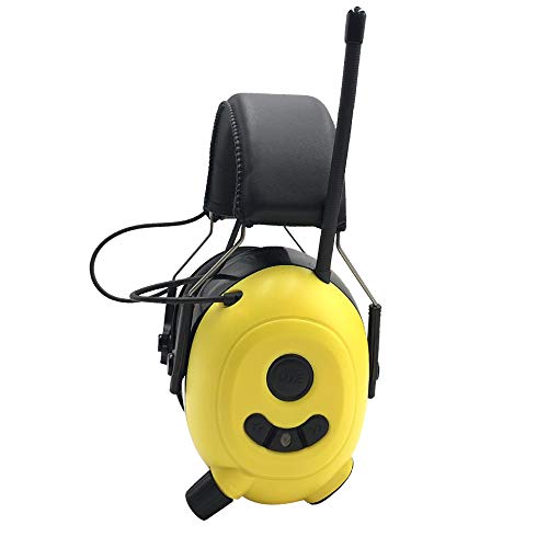 Preisvergleich Produktbild FM MP3 Bluetooth-Radio-Gehörschutz, kabellose Kopfhörer mit integriertem Mikrofon, elektronischer Gehörschutz zur Geräuschreduzierung für Rasenmäher / Holzfäller / Sägen / Bedienen von Maschinen usw.