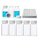 20 mL Szintillationsfläschchen Flüssiges Borosilikatglas Probenzählfläschchen, 22-400 Weißer Schraubverschluss, Silberne Aluminiumfolie, 100er Pack