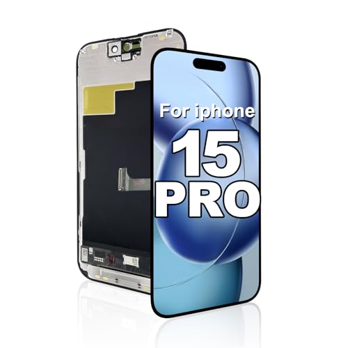 for iPhone 15 Pro Screen Replacement 6.1 inch Wholesale 3D Touch LCD Screen Display Digitizer Frame Assembly with Waterproof AdhesiveNO Repair Tools