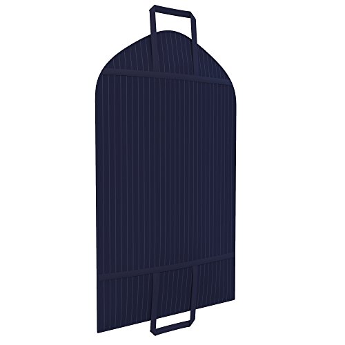 Navy Pinstriped Suit Garment Travel Bags 3 Pack With Id Tag Window - 40" X 24" #TOP3