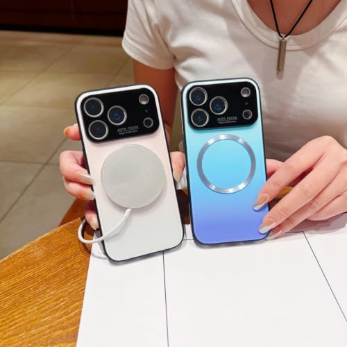 Coque iPhone 17 Pro de luxe rouge protecteur objectif verre magnétique - 3