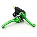 TC-Motor Green Folding Handle Brake Clutch Levers For 50cc-160cc Chinese Pit Dirt Trail Motor Bike Motorcycle Motocross