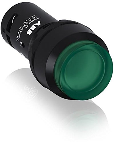 Bouton momentané vert 1 NA à faible encombrement électrique 24V
