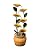 AXOSO Outdoor Fountains and Waterfalls Cascading Sunflower Fountain 6-Tiers Indoor Outdoor Freestanding Water Fountain Garden Patio Backyard Porch Balcony Home Living Room Office Décor, 33.8 Inch Tall