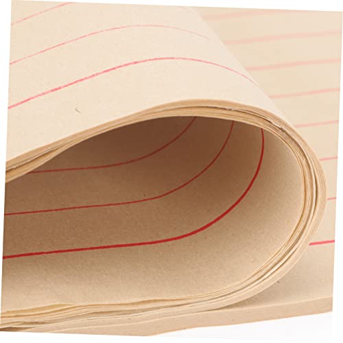 Gadpiparty 100 Folhas papel de arroz papel de pintura papel para prática de caligrafia papel de escr