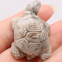 Amazon.co.jp: カメの彫刻 天然水晶石 宝石 彫刻 工芸品 ジュエリー