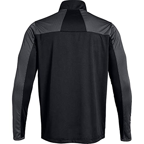 Camiseta Under Armour para hombre Locker con cremallera 1/4 negra talla M 2