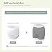 Carer 2 Stück Inkontinenz-Auslaufsichere Unterwäsche Boxershorts für Erwachsene Plastik-Windelhülle Waschbare Wiederverwendbare Wasserdichte InkontinenzUnterwäsche Boxershorts Unisex Grau Größe L
