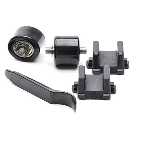 Tênis Rodinhas com Led infantil Masculino Mini pé Preto-Vermelho Cor:Preto-Vermelho;Tamanho:30