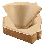 Prudiut 100Pcs Coffee Filters #4, Unblea...