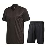 adidas Fußball Referee 18 Schiedsrichter Trikotset Trikot Shorts Herren schwarz Gr XXL