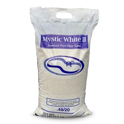 US Silica Mystic White II Premium Swimming Pool Filter Sand and Bestway Flowclear 800 Gallon Sand Filter Pump for Above Ground Pools