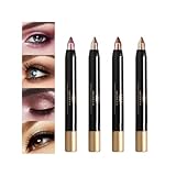 Glitter Eyeshadow Stick , Colorful Waterproof Long Lasting Two-Color Shimmer Gradient Eyeshadow Eyeliner Pen for Women Ladies Stage Makeup Halloween Holiday Makeup (A)
