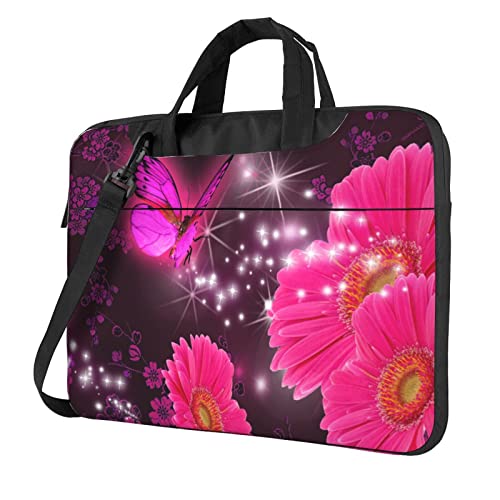 Sacoche ordinateur portable 13-15.6 pouces violette imprimé papillon