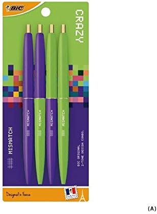 Amazon Bic クリックゴールドボールペン Mismatch A Crazy Ft162 油性ボールペン 文房具 オフィス用品