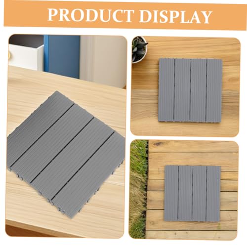 Baldosas de plástico Uonlytech antideslizantes para terraza exterior y patio 3