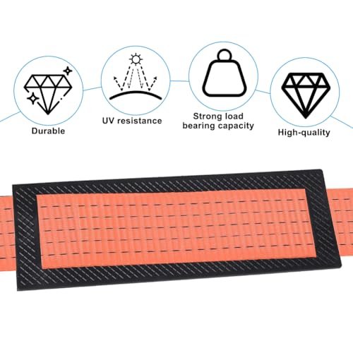 Gummi Kantenschoner für Zurrgurte bis 50mm Breite 290 x 100 x 3mm, 4 Stück Kantenschutz Gummi, Kantenschoner Ladungssicherung Setzurrgurte, Gurtschoner Gummistreifen, Kantenschutz Spanngurte LKW