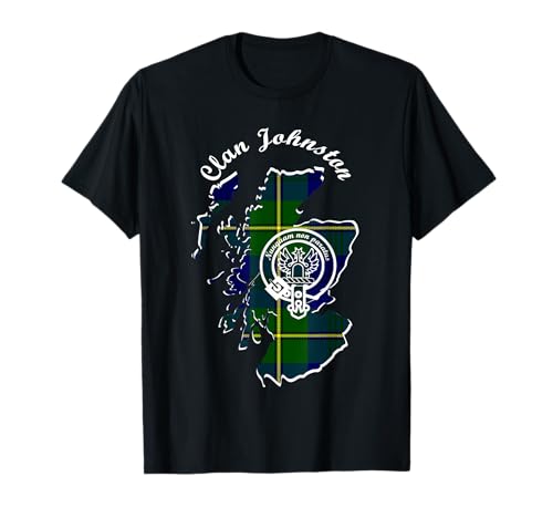 Clan Johnston Last Name Scottish Flashcards Crest T-Shirt