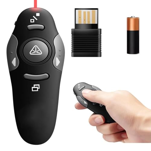 Apresentador de Slides Controle sem fio Passador de Slide Apontador laser Caneta multimídia PowerPoi