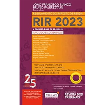 Capa do livro Regulamento do Imposto de Renda - RIR 2023 25º edição