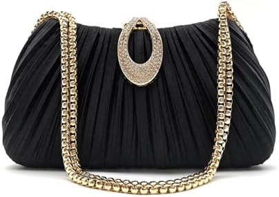 Evening Clutch Purses For Women Formal Satin Dress Handbag for We...