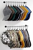 Viklluyr Organizador de sombreros para pared con 20 ganchos, juego de 2