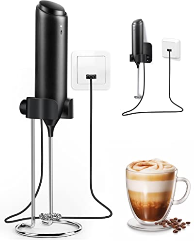 FLENDY-Rechargeable-Milk-Frother-Handheld-Coffee-Frother-Handheld-Rechargeable-with-USB-C-Integrated-Charging-Stand-Electric-Drink-Mixer-Handheld-Mini-Electric-Whisk-for-Coffee-Matcha-and-More