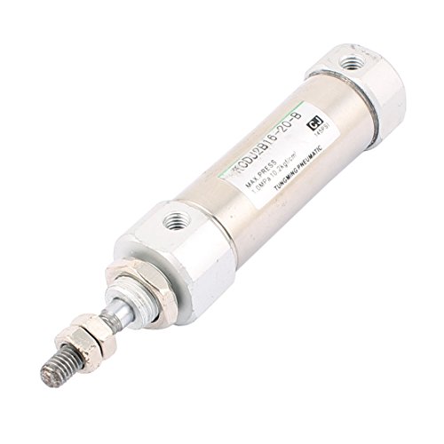 Ruilogod Einzel Rod Double Action 1,0 MPa Edelstahl Mini pneumatische Druckluftzylinder 16mm x 20mm