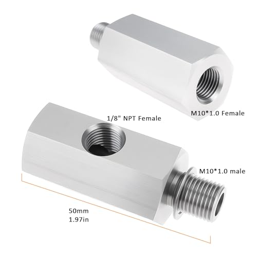SG Store M10x1mm Männlich X 1/8 \NPT Öldrucksensor-Adapter Zur Öldruckmessung