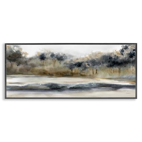 Stupell Industries 'Abstract Nature Grove Scenery', Framed Giclee Art, Black, 30 x 13 Inches, Easy to Hang and Sturdy, Made in USA, by Carol Robinson by Stupell Industries - Used condition - US$76.75