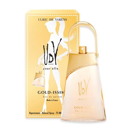 ULRIC DE VARENS - UDV Pour Elle - Eau de Parfum Gold-Issime - Floral Aldéhydé - Parfum Femme - Vaporisateur - Made in France - 75 ml