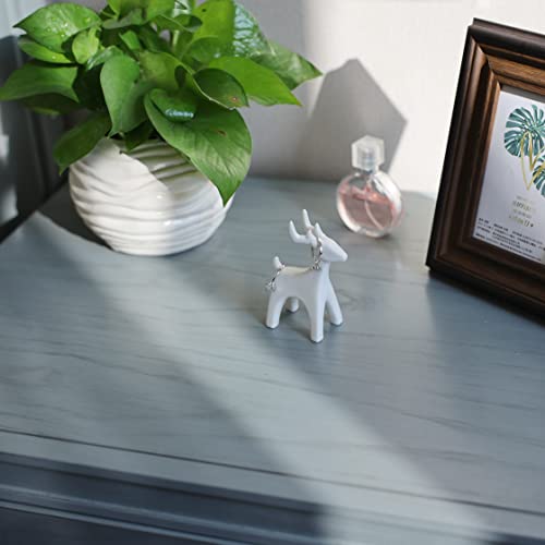 Home Smile Deer Ring Holder For Jewelry,Chrismas Gifts For Women,Ring Display Holder Stand Trinket Trays,Ceramic White #TOP3