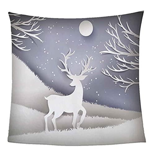 Couverture flanelle impression 3D faon au toucher doux premium