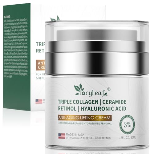 Retinol & Niacinamide Anti-Aging Face Cream - With Ceramides & Hyaluronic Acid for Wrinkle Reduction, Firming & Intense Moisturization - Daily Moisturizer Face Cream Day & Night - 1.7 fl oz