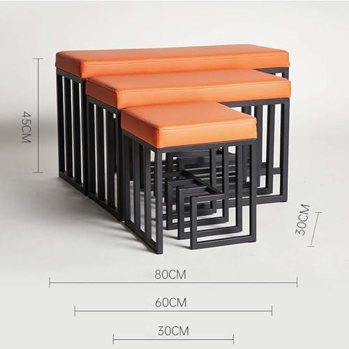 Banc de rangement chaussure 80cm rembourré en cuir PU noir et métal - 4