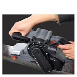 NJBVRS 1200W Handheld Speed Adjustable Belt Sander Woodworking Tool Sander Wood Furniture Putty Grinder Polisher